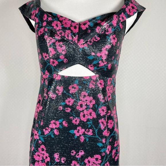 Wayf Janet Off-the-Shoulder Sequin Flounce Dress - Picture 5 of 15